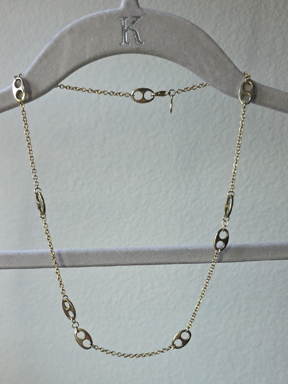 Cookie Lee Delicate Gold Tone Link Necklace - Women's Jewelry